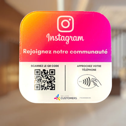 Plaque avis Instagram