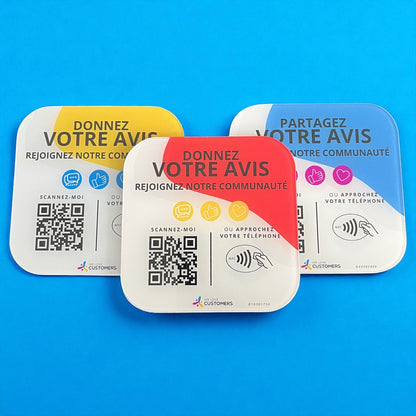 Plaque booster d'avis