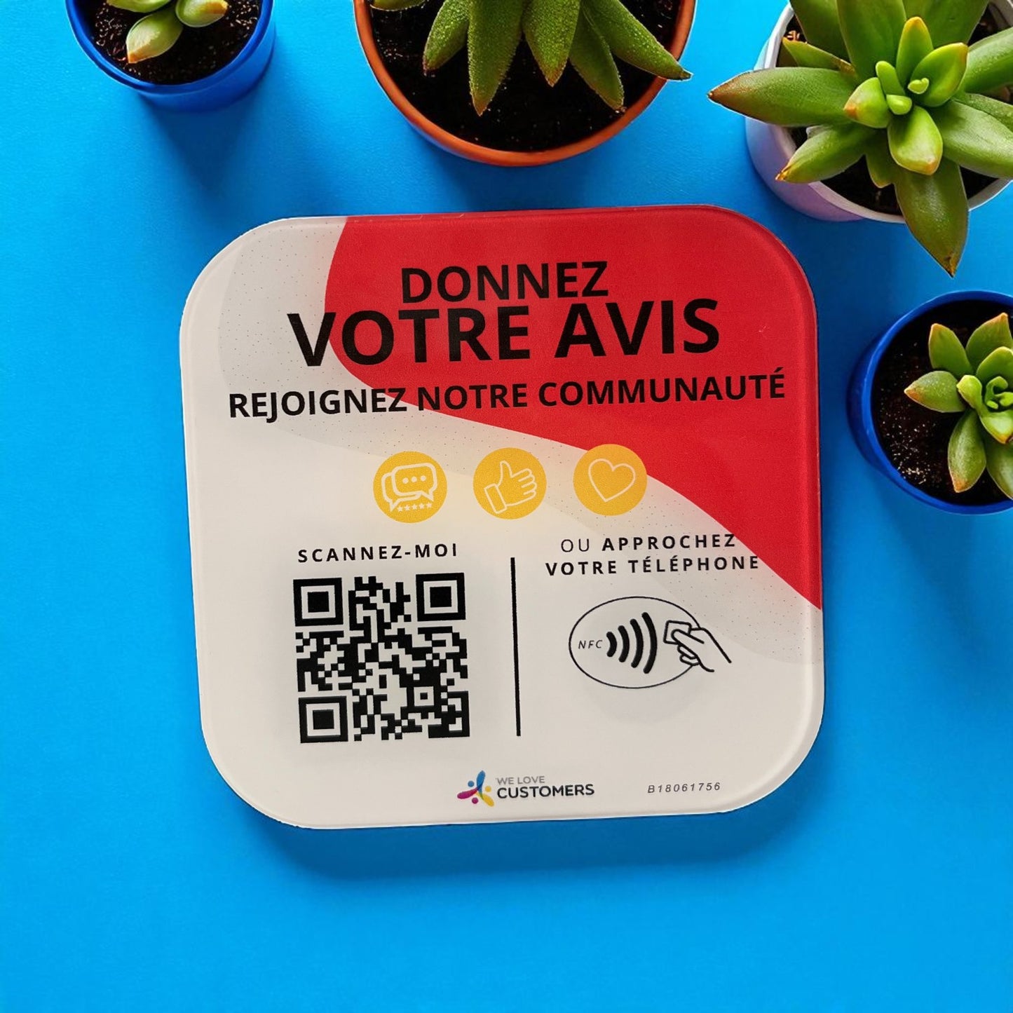 Plaque booster d'avis