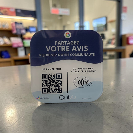 Plaque Avis google OuiVu