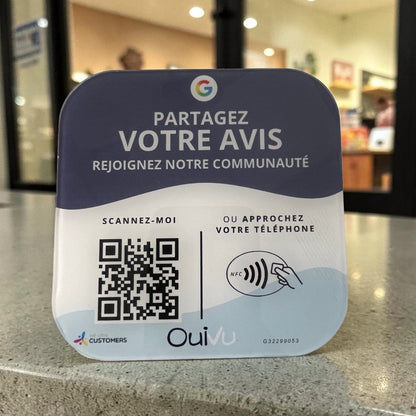 Plaque Avis google OuiVu