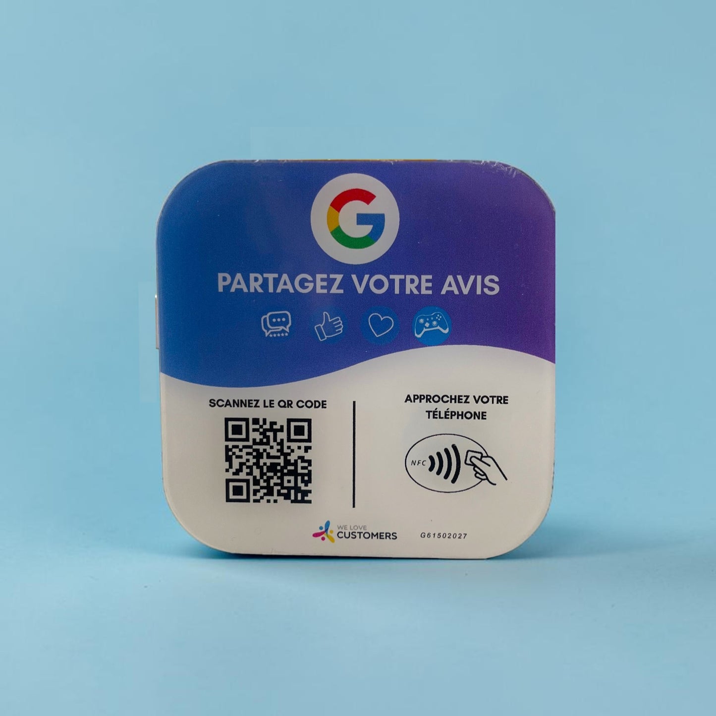 Plaque avis Google